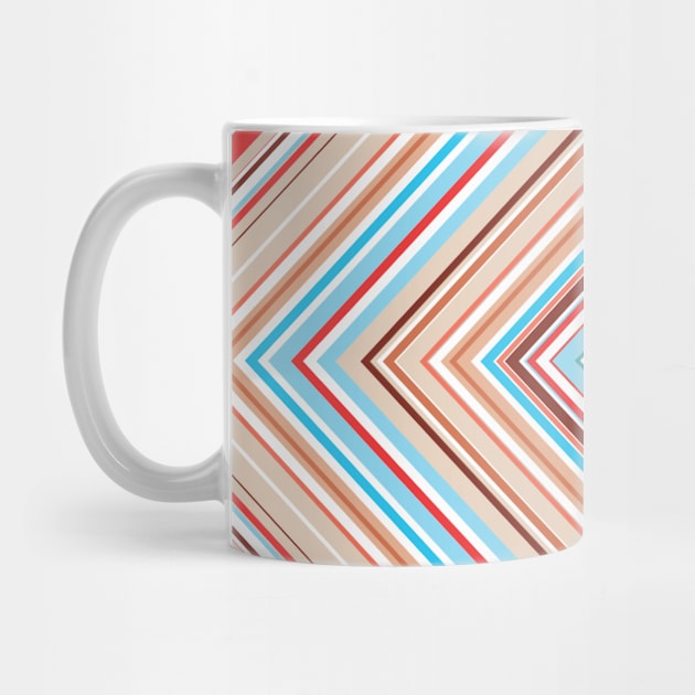 Throwback Geometric Stripes Pattern by Urban_Vintage